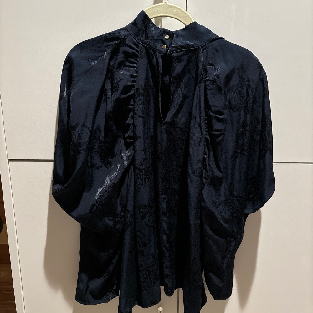 Zara blouse navy
